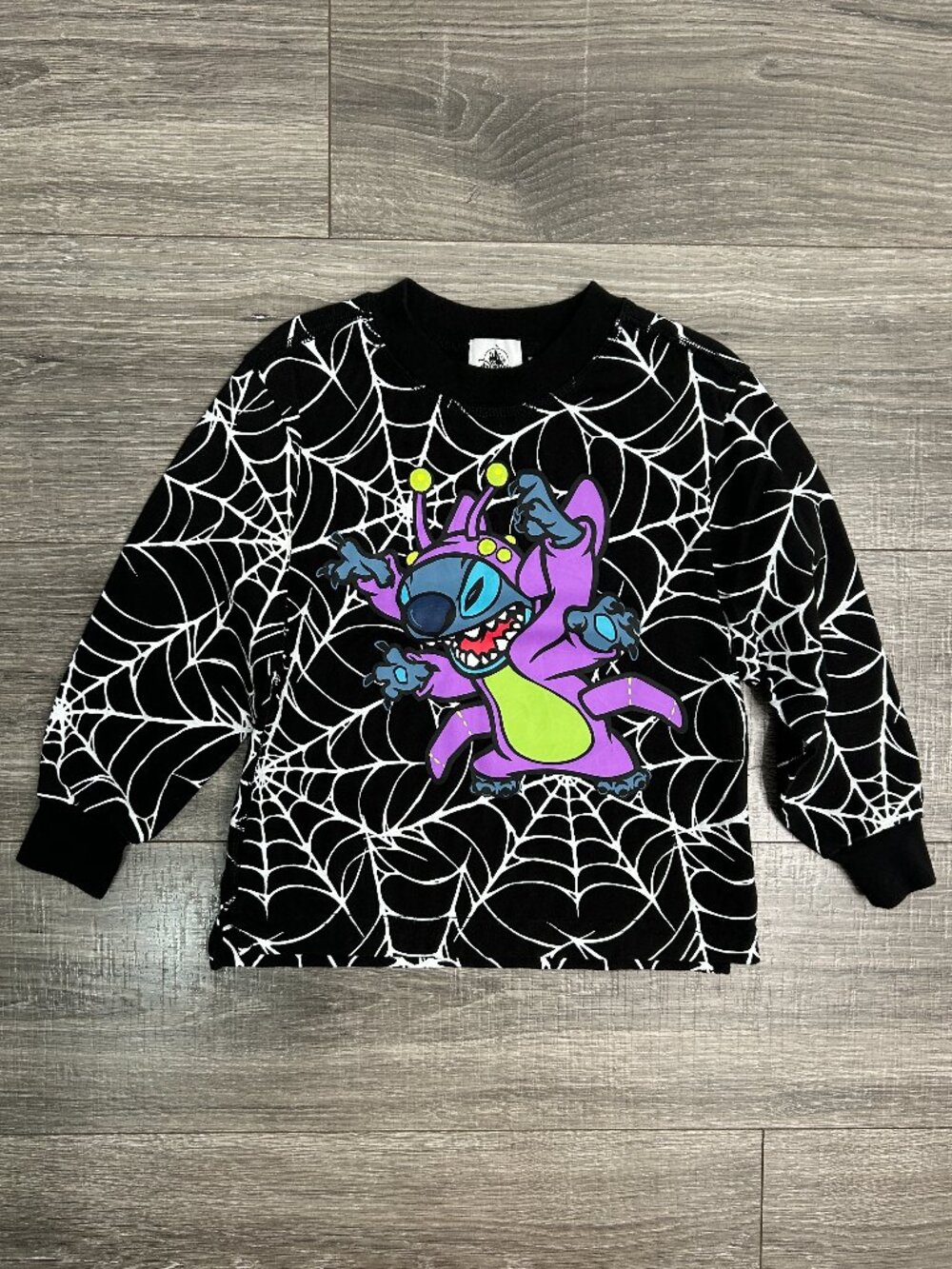 Disney Parks Stitch Halloween Glow-in-the-Dark Long Sleeve Shirt KIDS SIZE 4